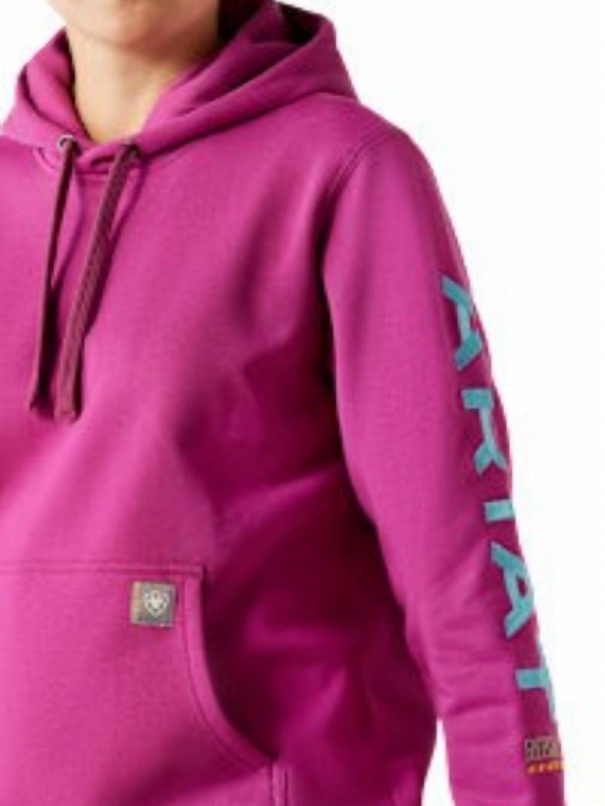Buzo con capucha de mujer color violeta