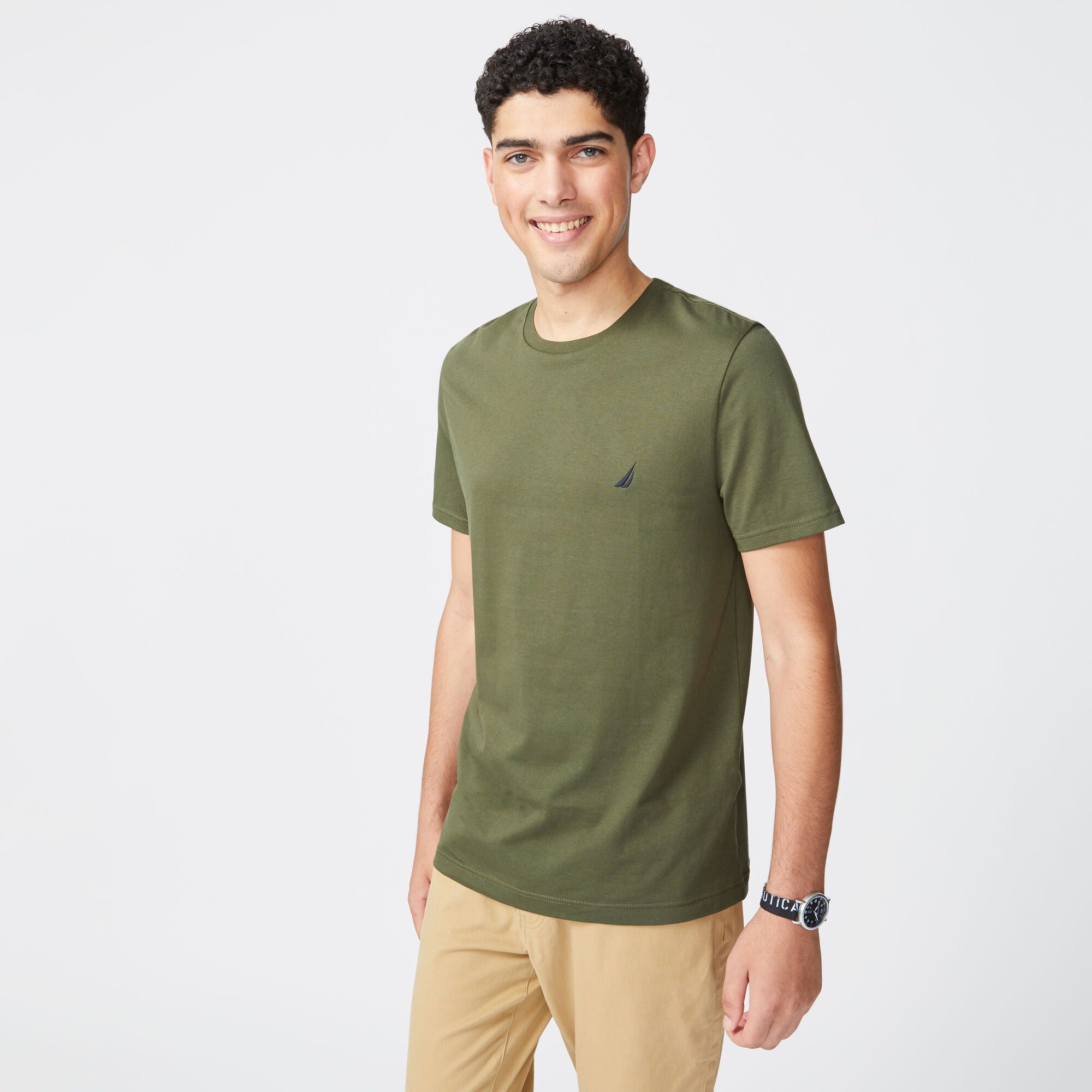 Camiseta de hombre con cuello redondo