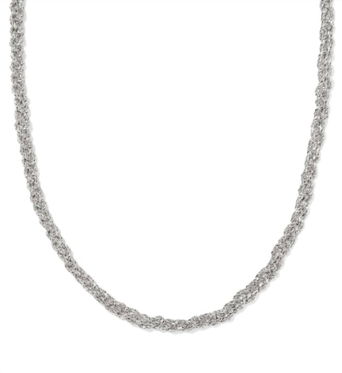 Collar de mujer color plateado