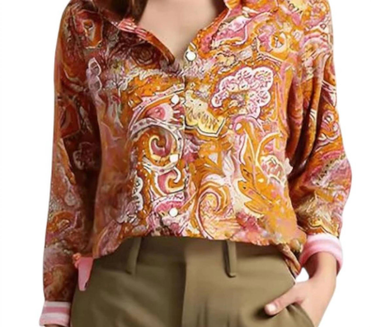 Camisa color naranja