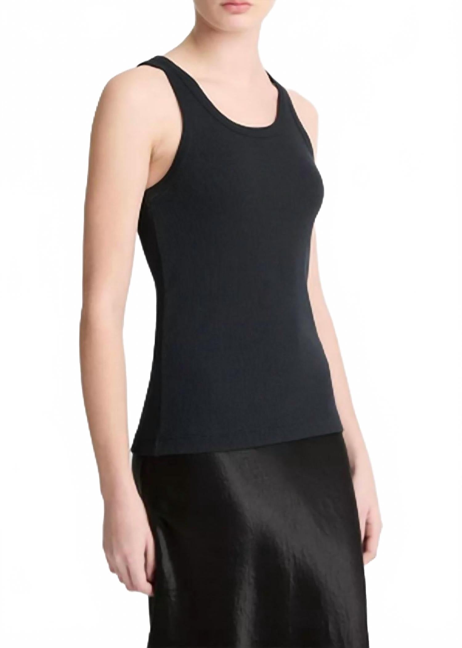 Camiseta sin mangas color negro