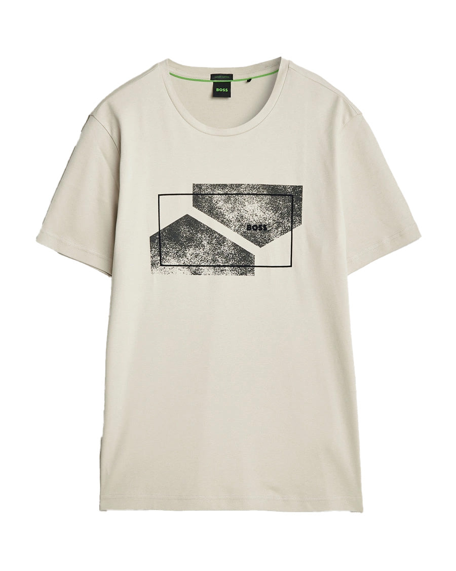 Camiseta de hombre con estampado color beige