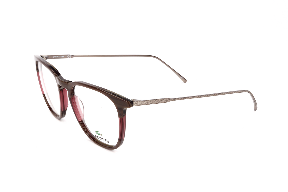 Montura para gafas de hombre 50 mm color gris y vinotinto