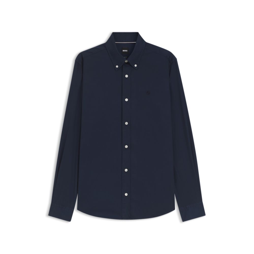 Camisa de algodón de corte ajustado