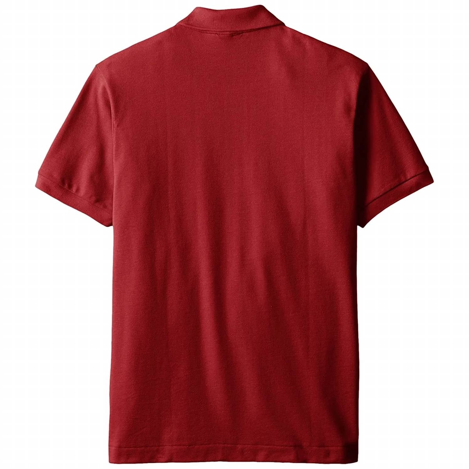 Polo de manga corta color vinotinto