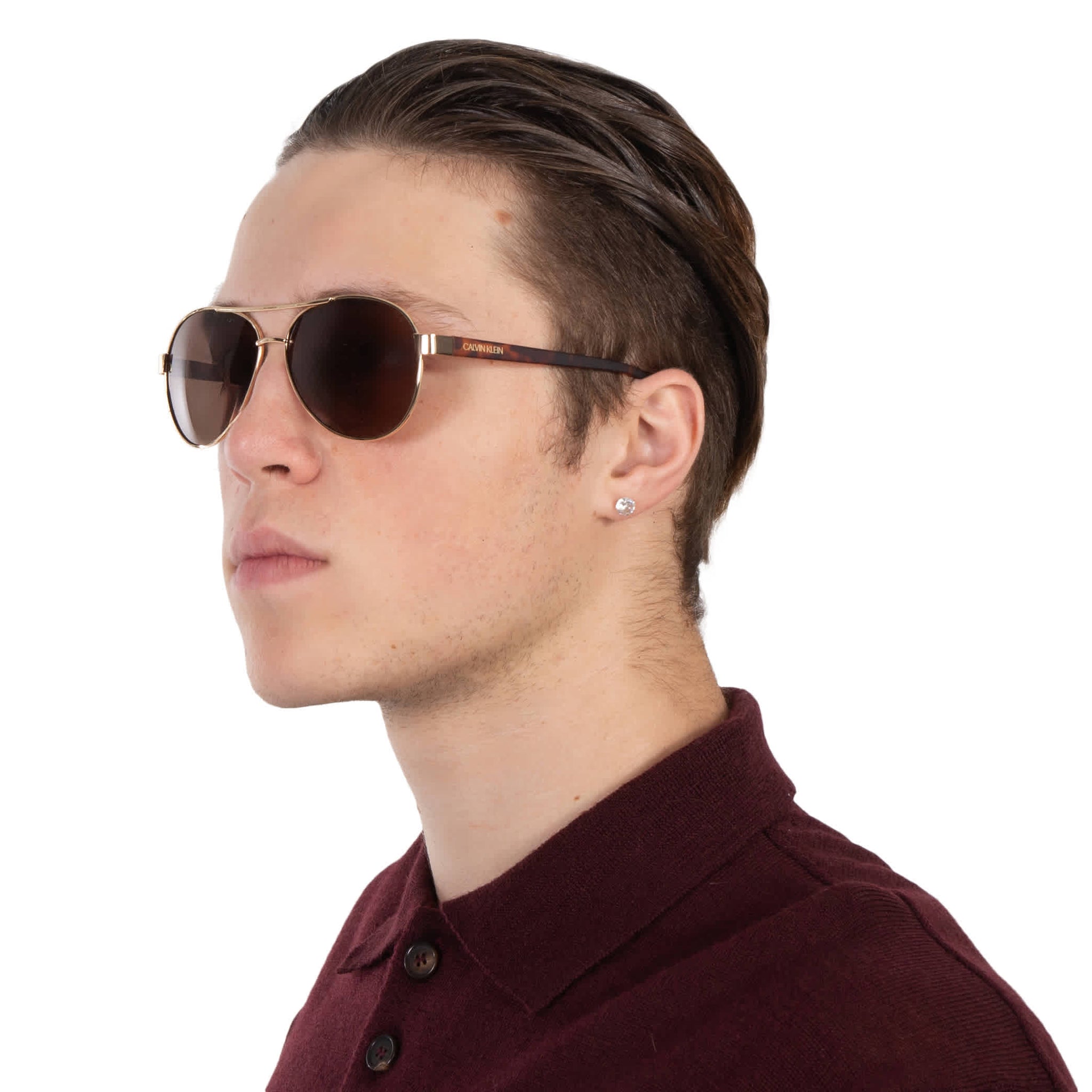 Gafas de sol de hombre color café