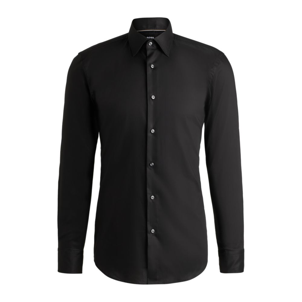 Camisa de algodón de corte ajustado