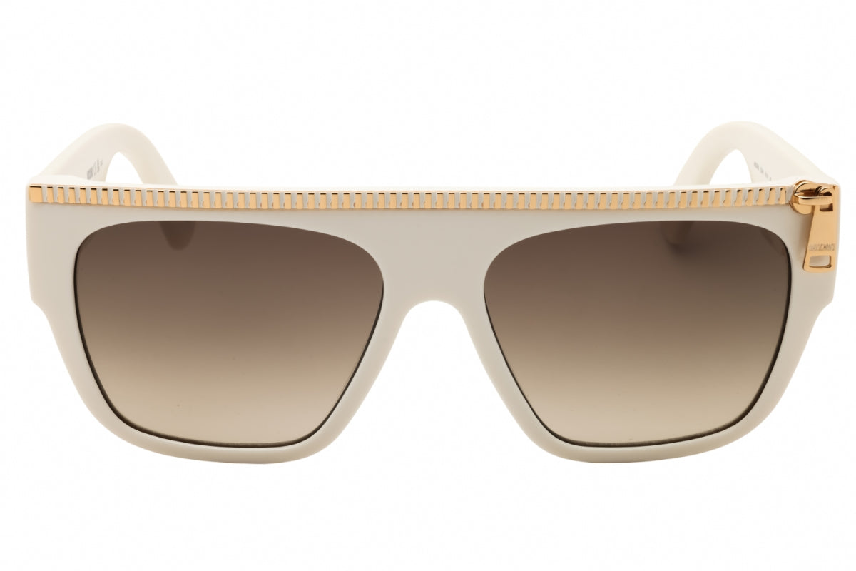 Gafas color café y marfil