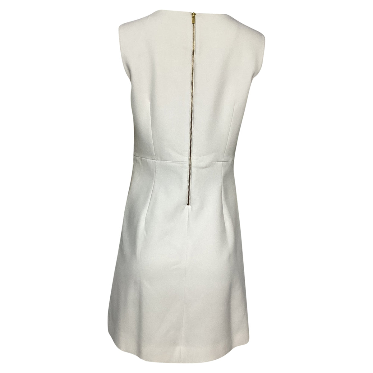 Vestido corto sin mangas color blanco