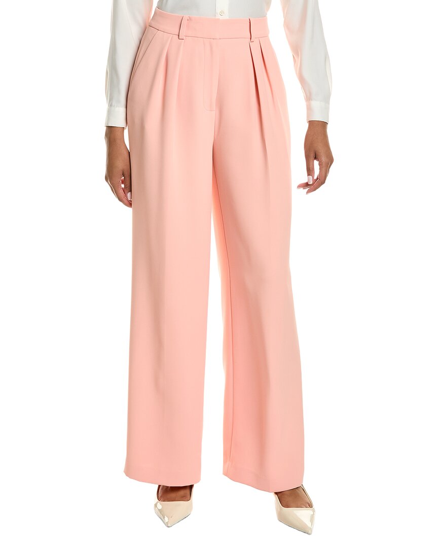Pantalón de pierna ancha de tiro alto con pliegues