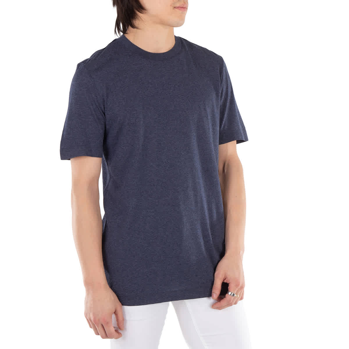 Camiseta de algodón color azul