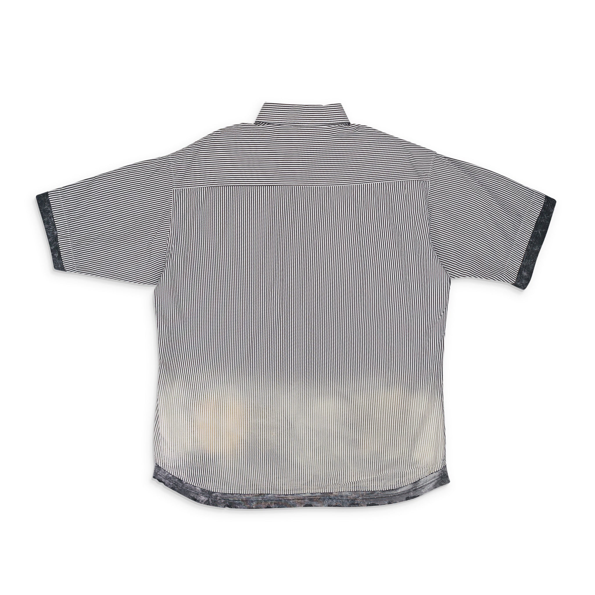 Camisa de manga corta a rayas color azul