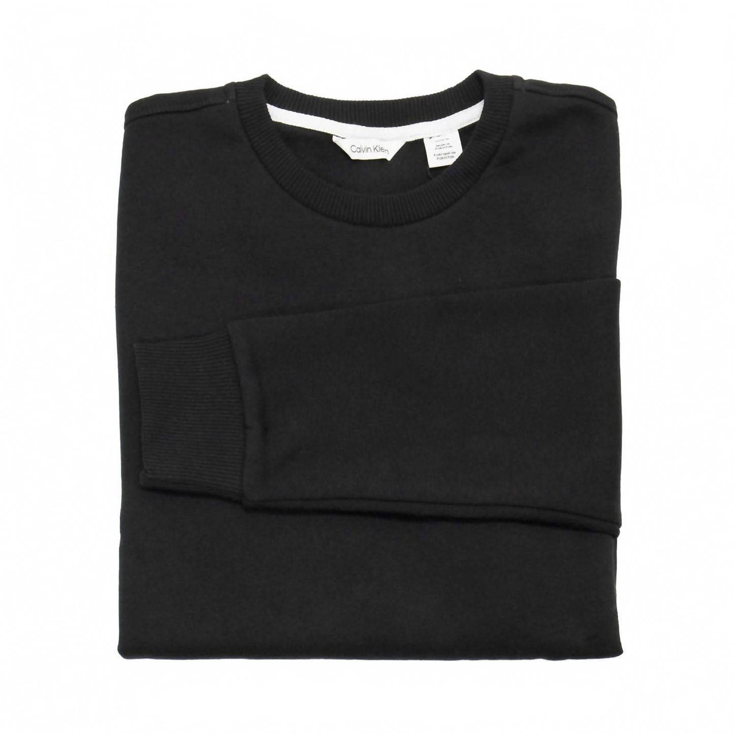 Buzo de hombre de manga larga con cuello redondo color negro