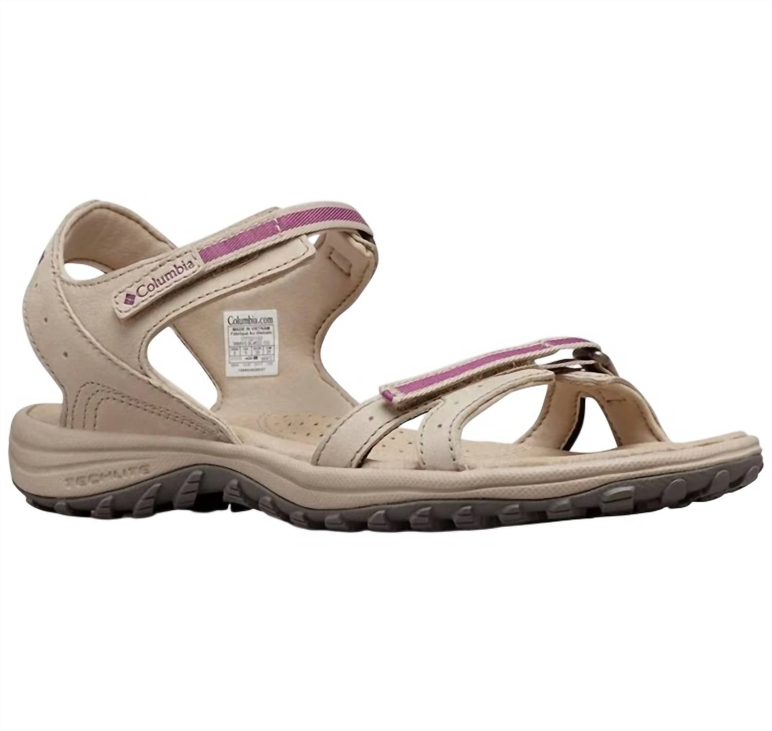 Sandalias de mujer color violeta y plateado