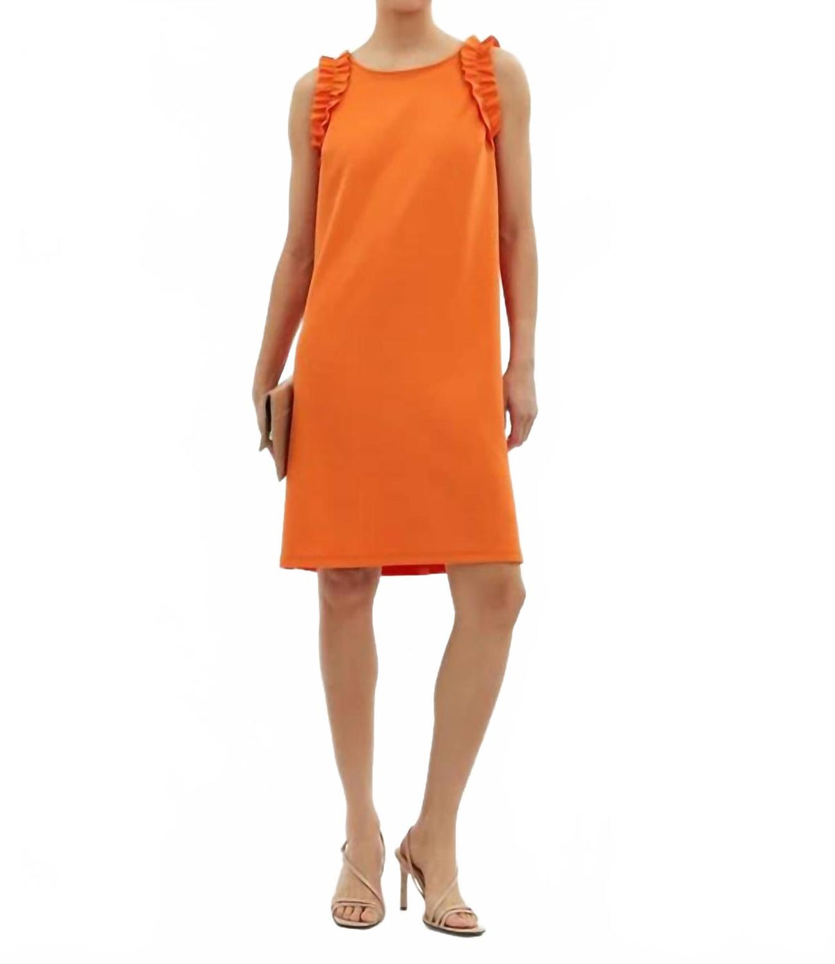 Vestido sin mangas color naranja