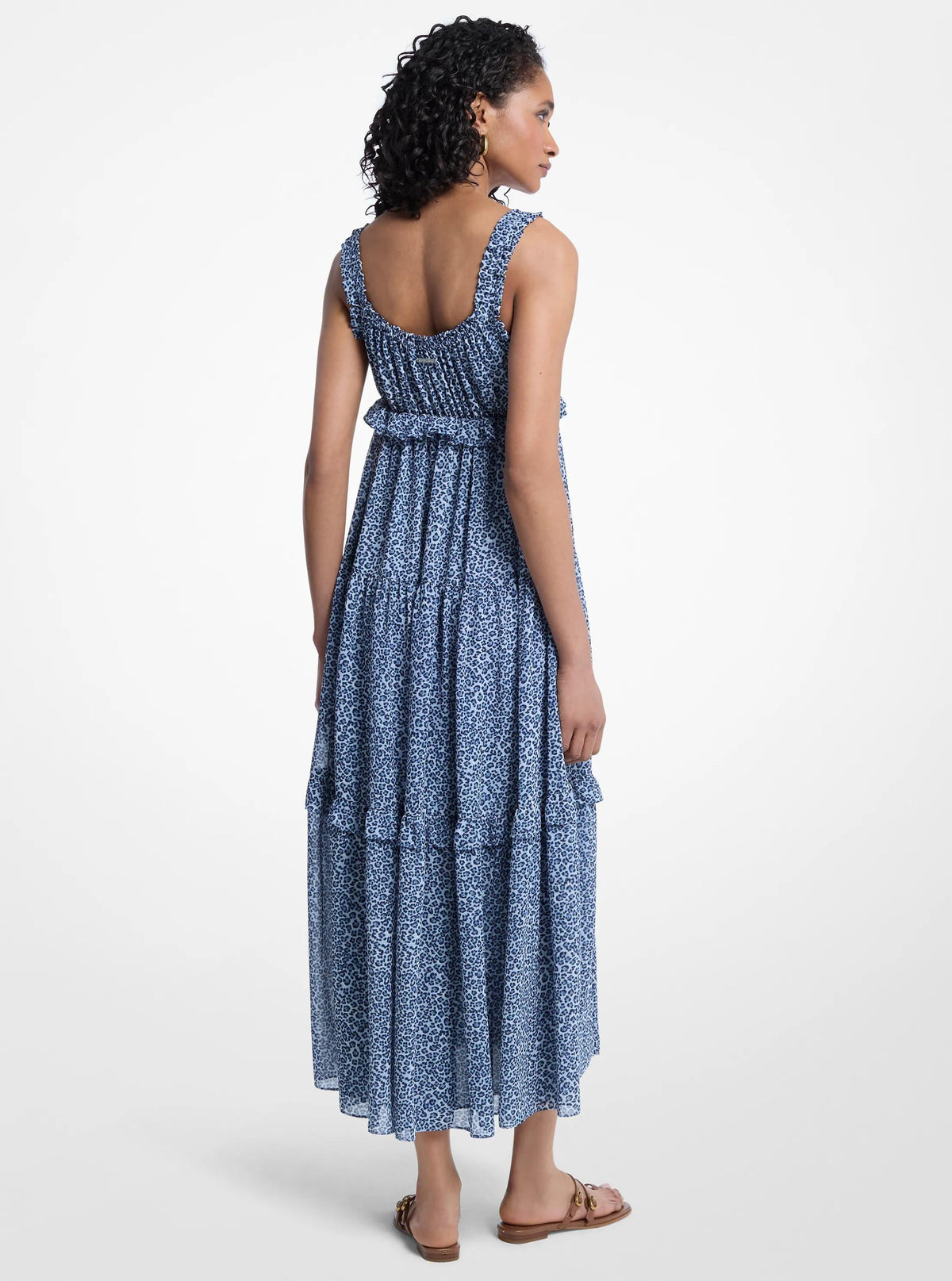 Vestido con estampado animal
