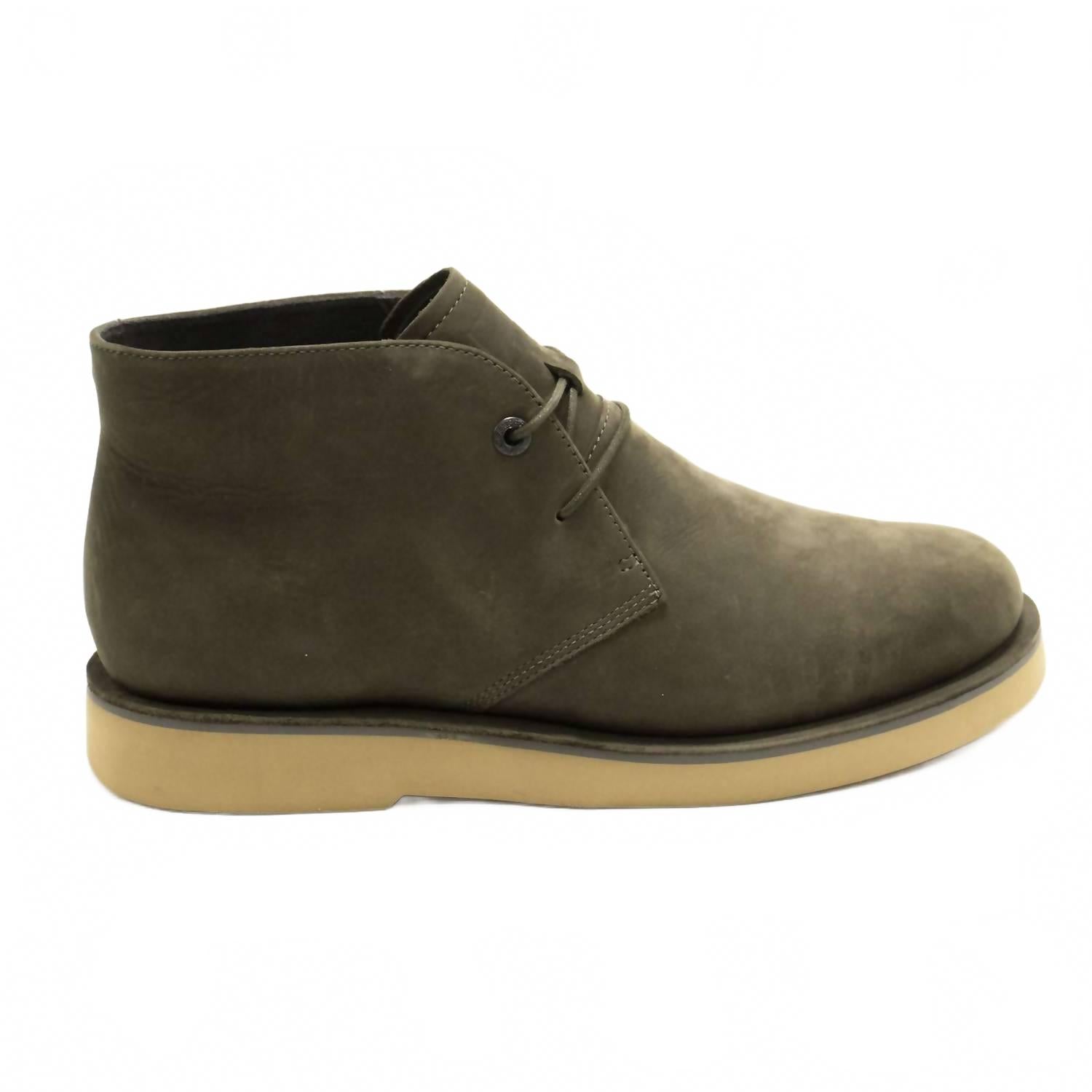 Botines de hombre con cordones color verde