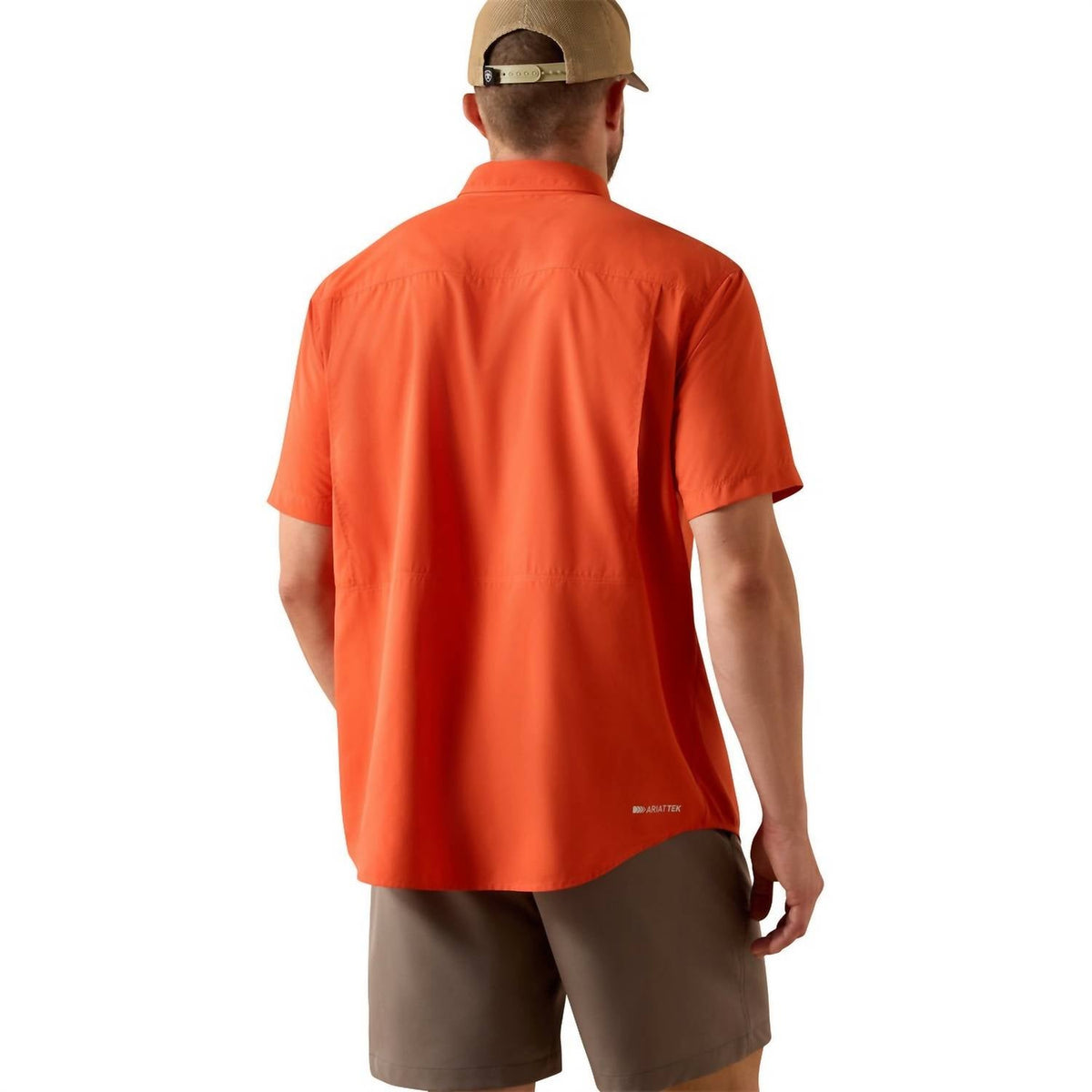 Camisa de manga corta color naranja