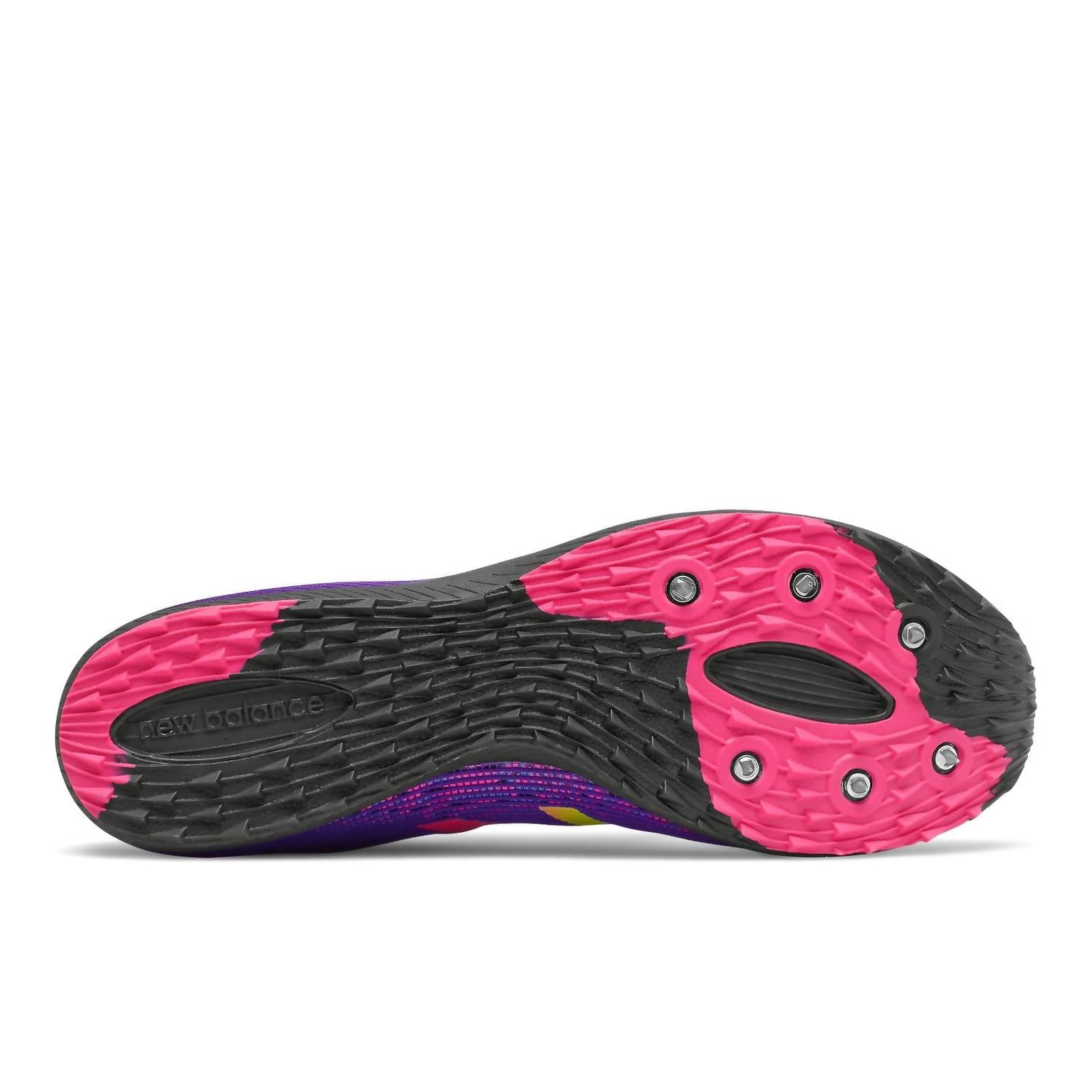 Zapatillas con clavos unisex color violeta