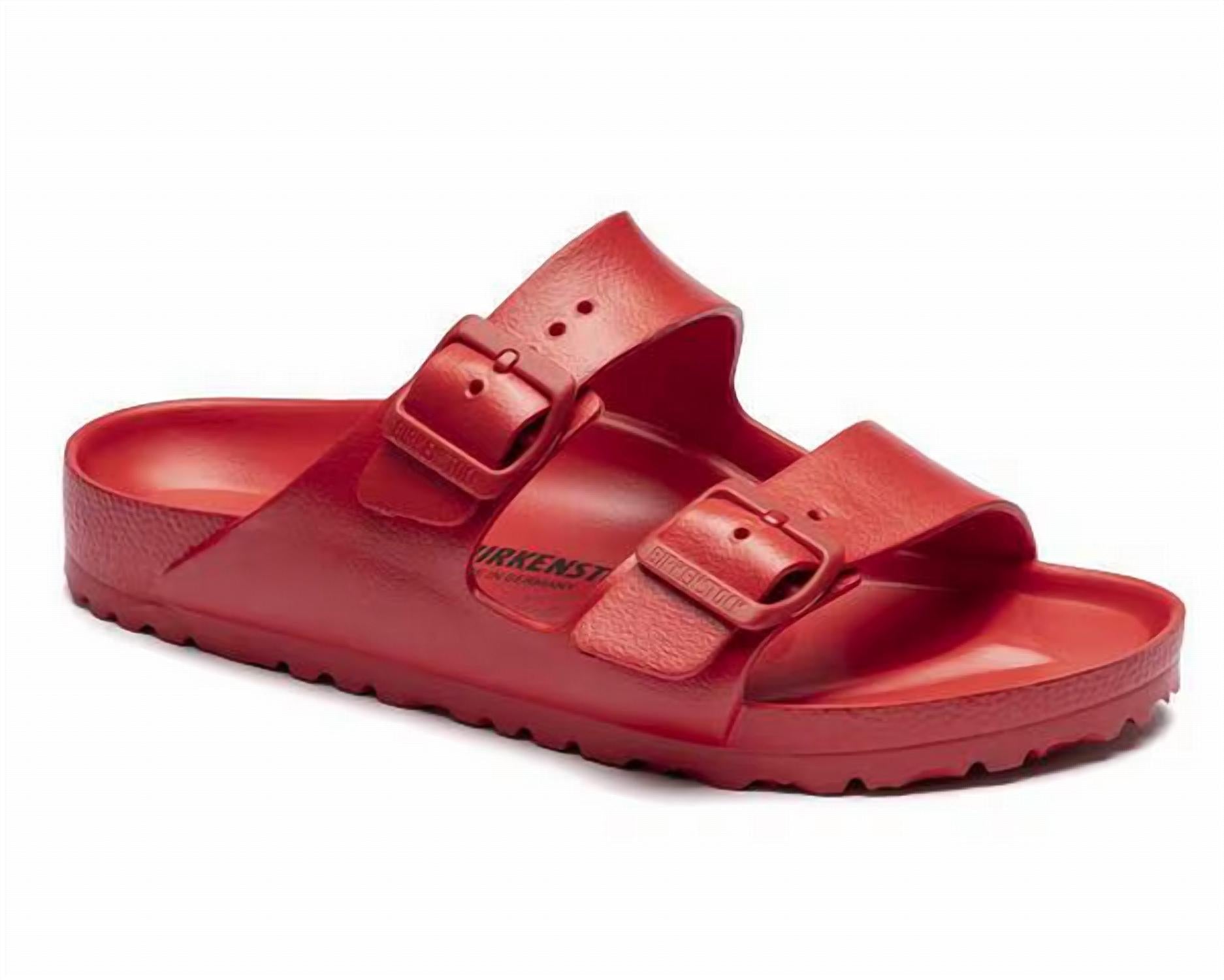 Sandalias de hombre color rojo