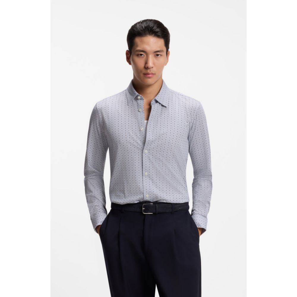 Camisa de corte ajustado con estampado