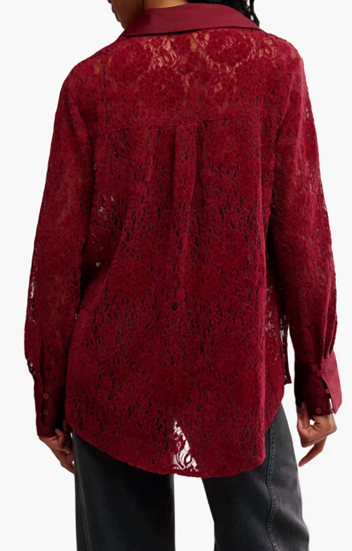 Camisa color rojo