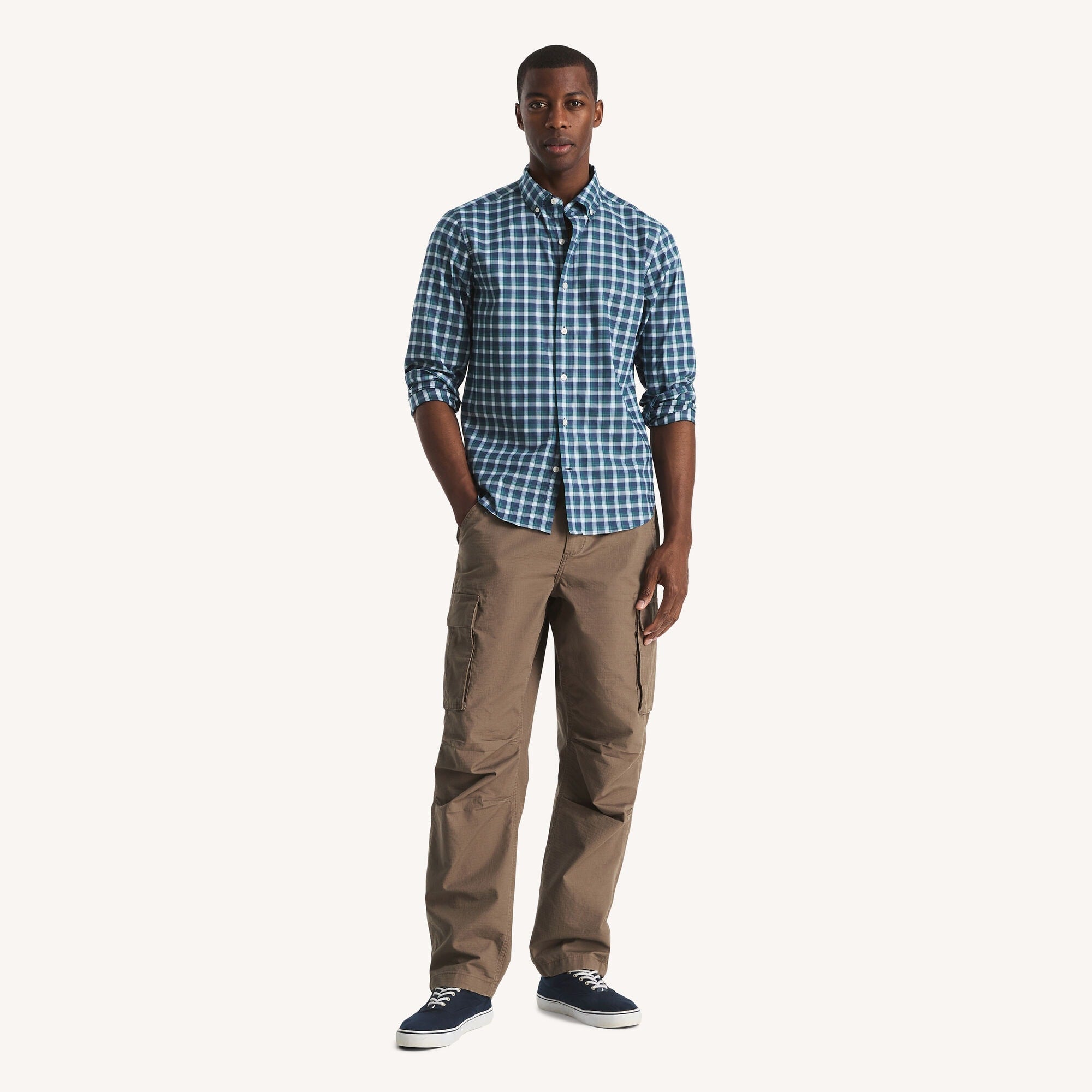 Camisa de hombre a cuadros