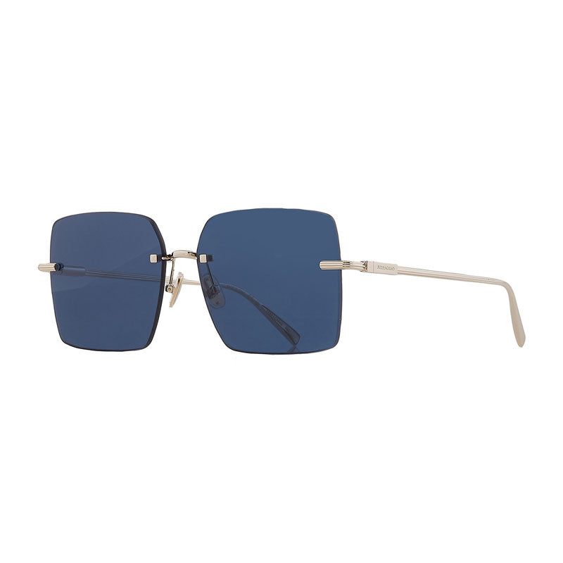 Gafas color azul y dorado