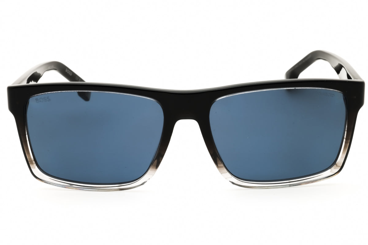 Gafas con lentes polarizados color negro y azul y gris