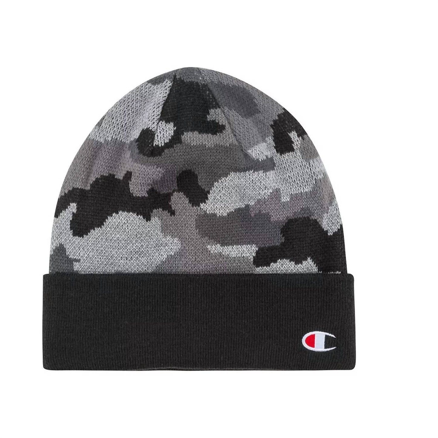 Gorro tejido color negro y gris