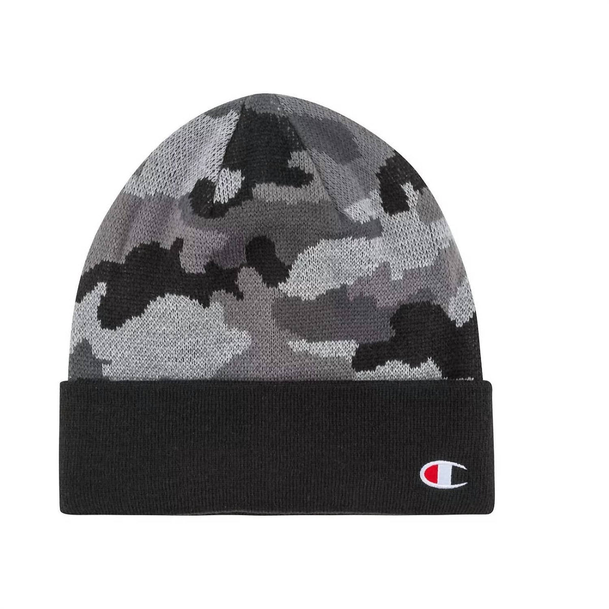 Gorro tejido color negro y gris