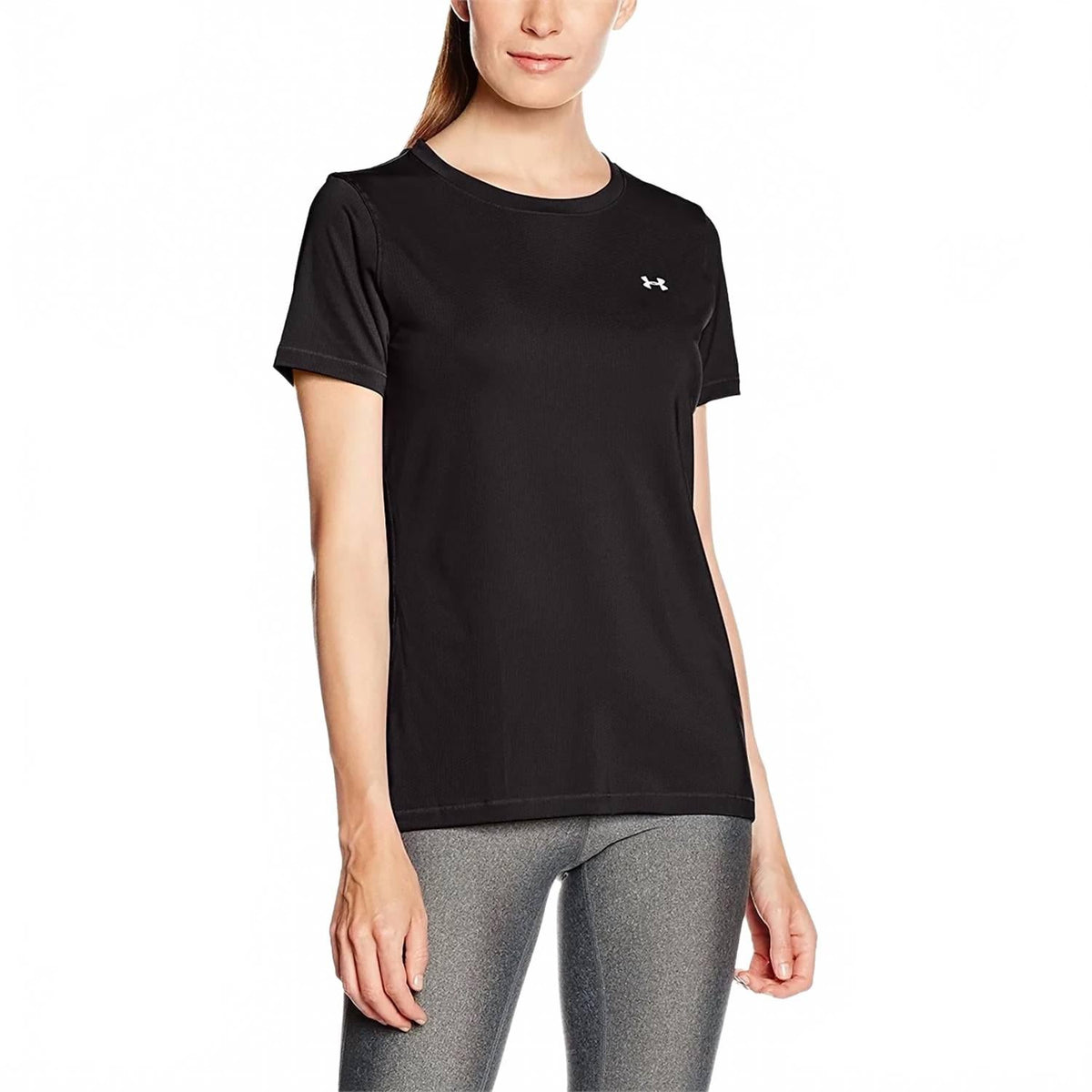 Camiseta de mujer de manga corta color negro