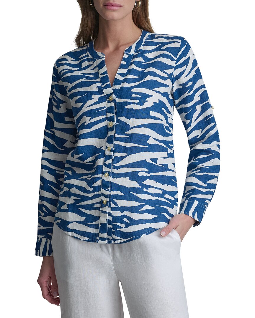 Camisa de lino con estampado