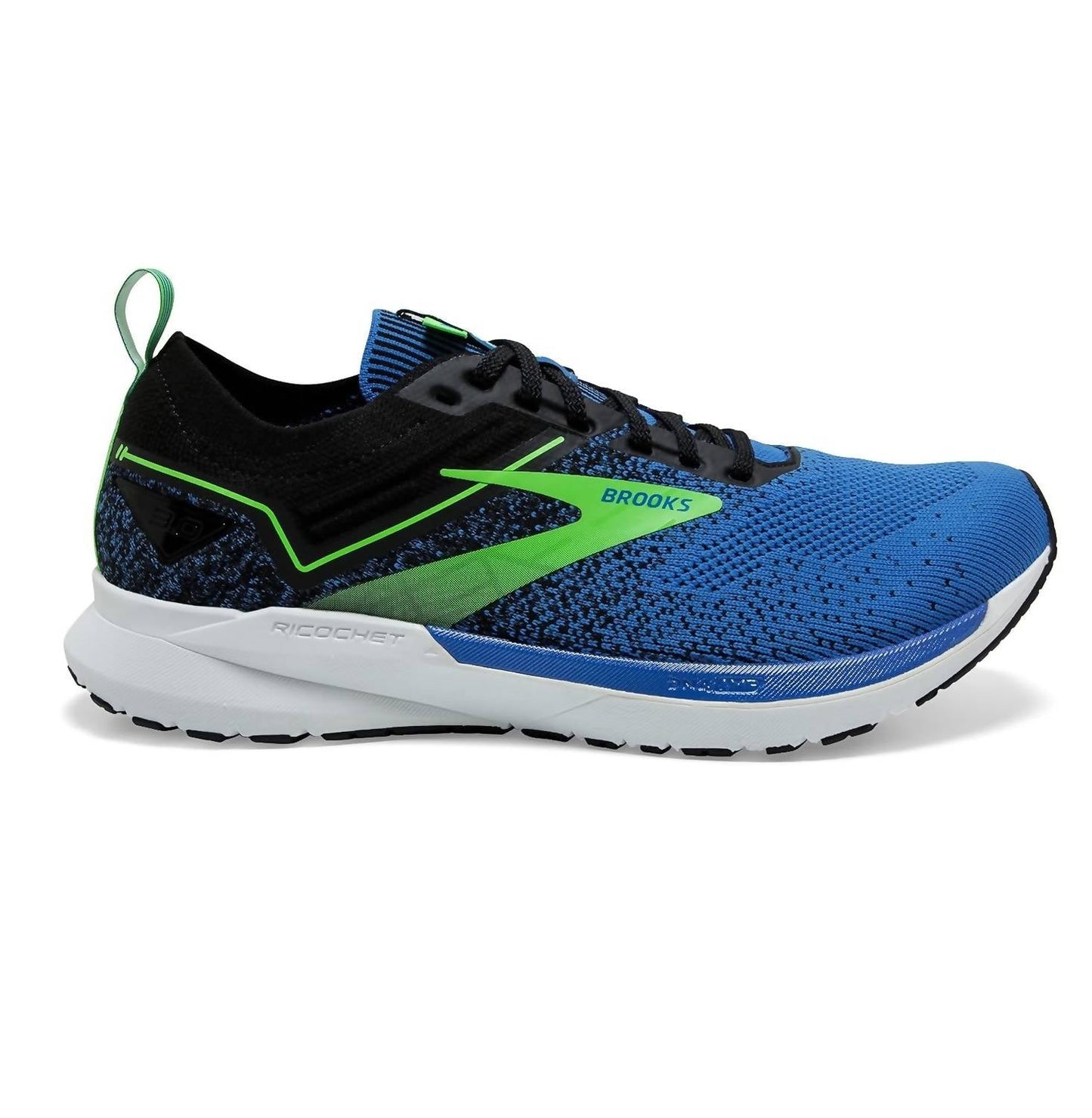 Tenis para correr de hombre color negro y blanco y rojo