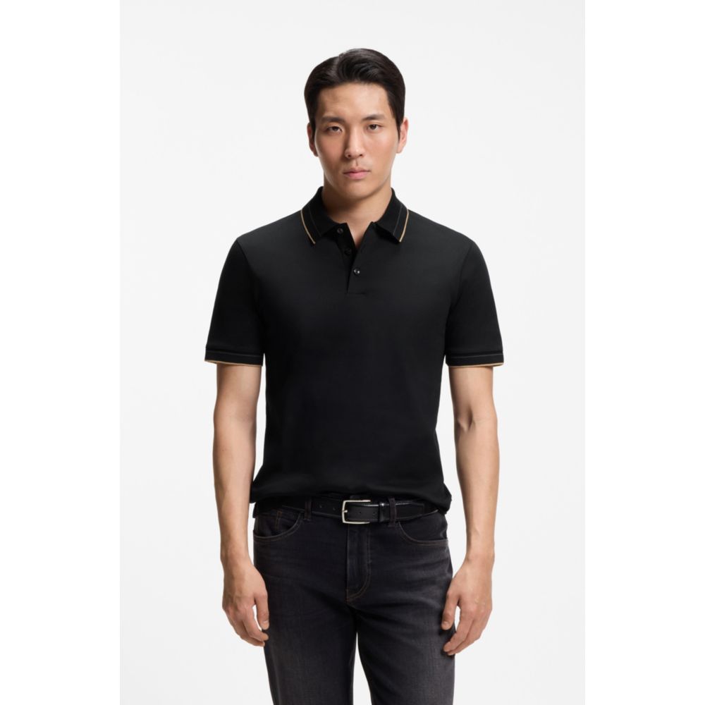 Polo de algodón de corte ajustado