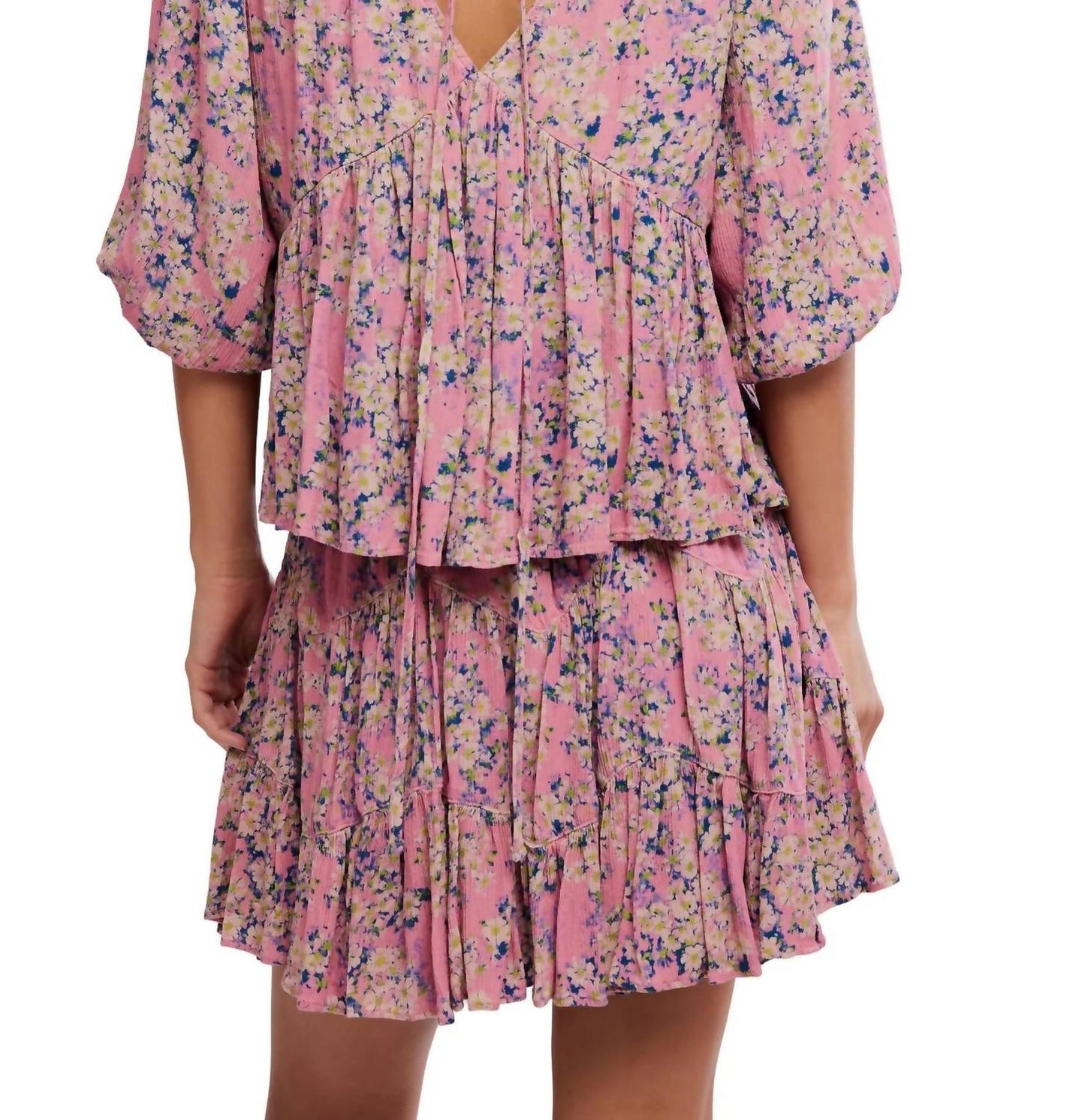 Top con estampado color rosado