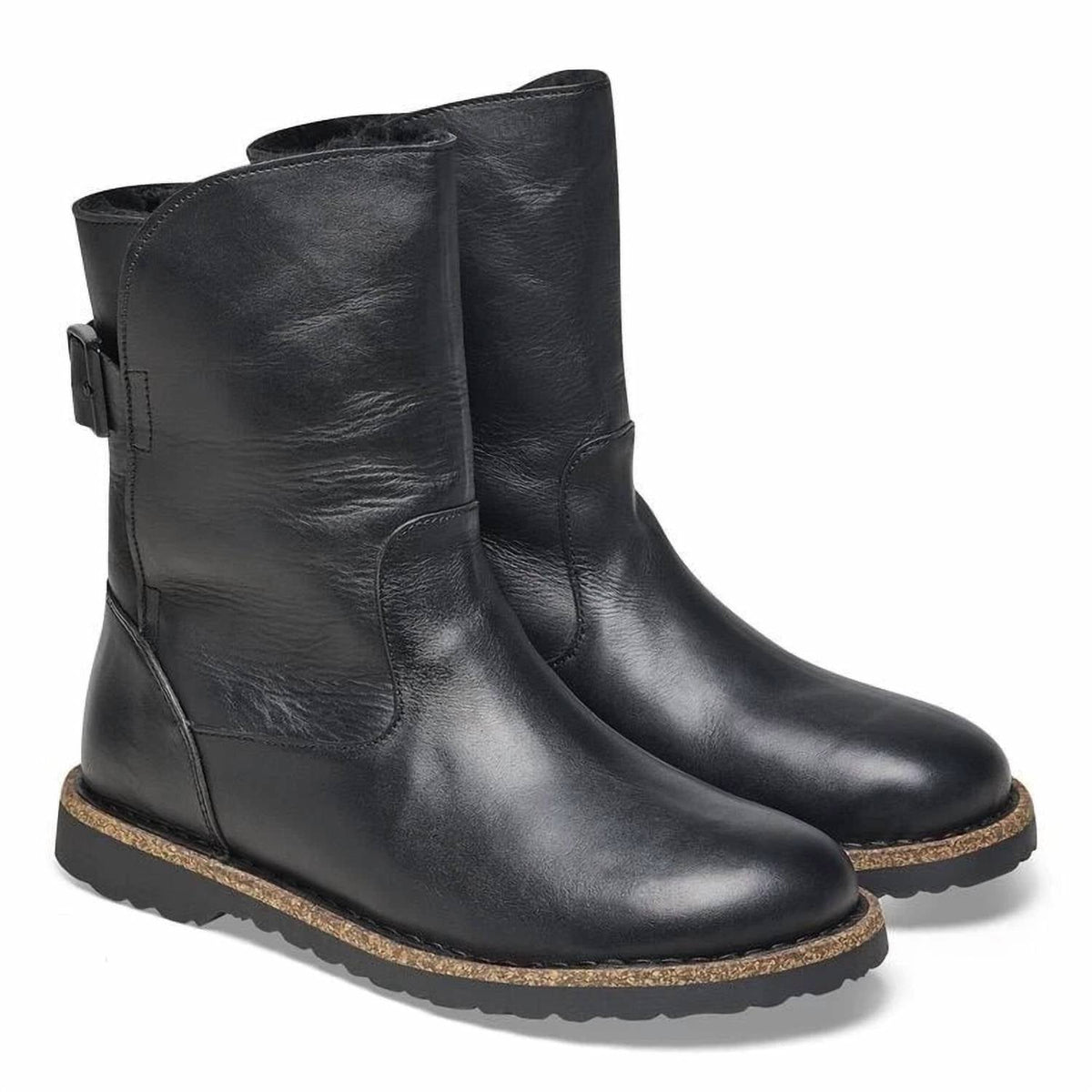 Botas de mujer de cuero color negro