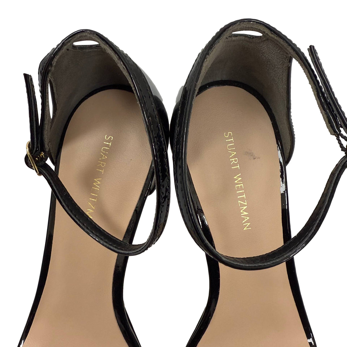 Sandalias de cuero con plataforma color negro