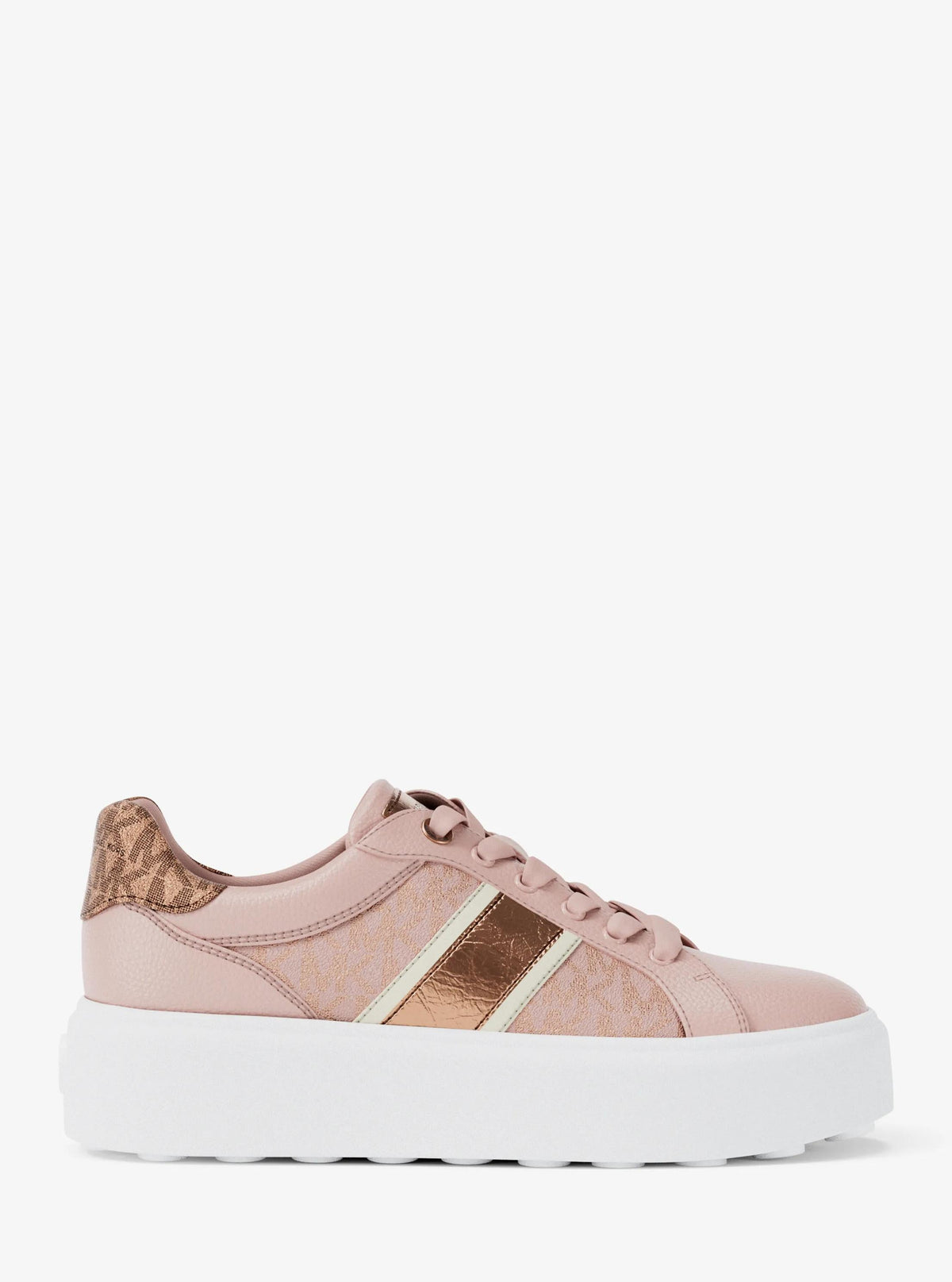 Tenis a rayas con plataforma