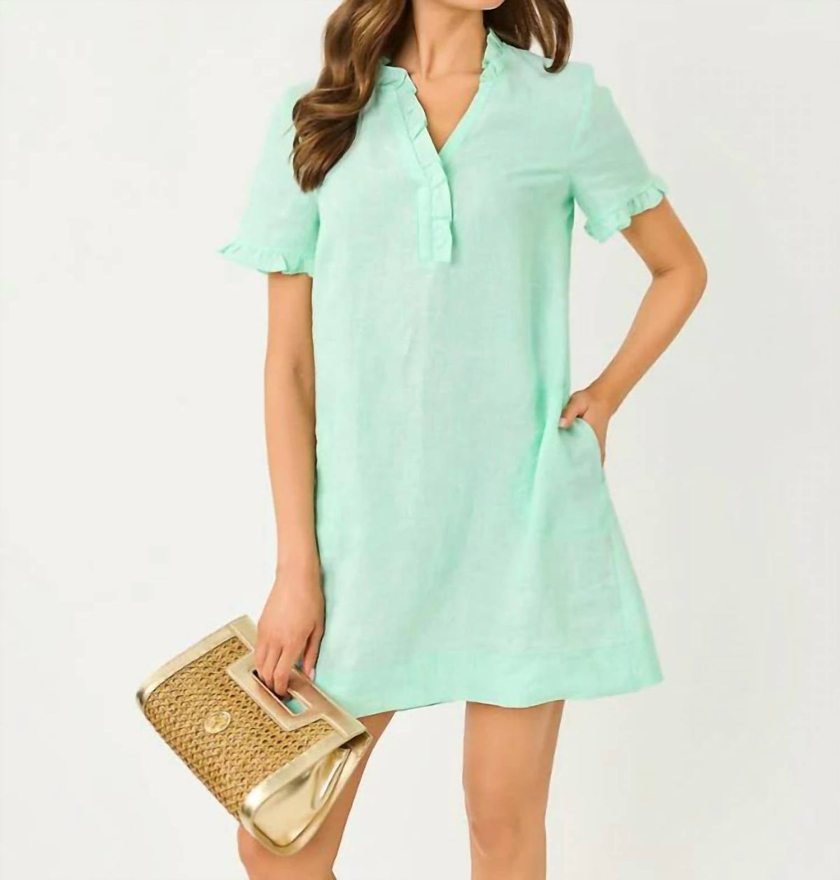 Vestido corto color blanco
