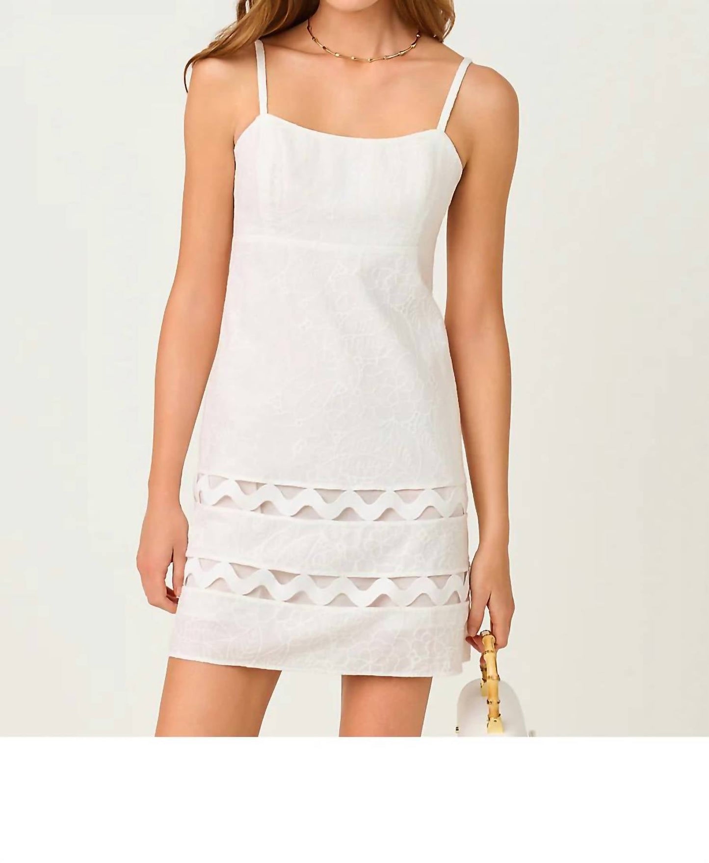 Vestido corto color blanco