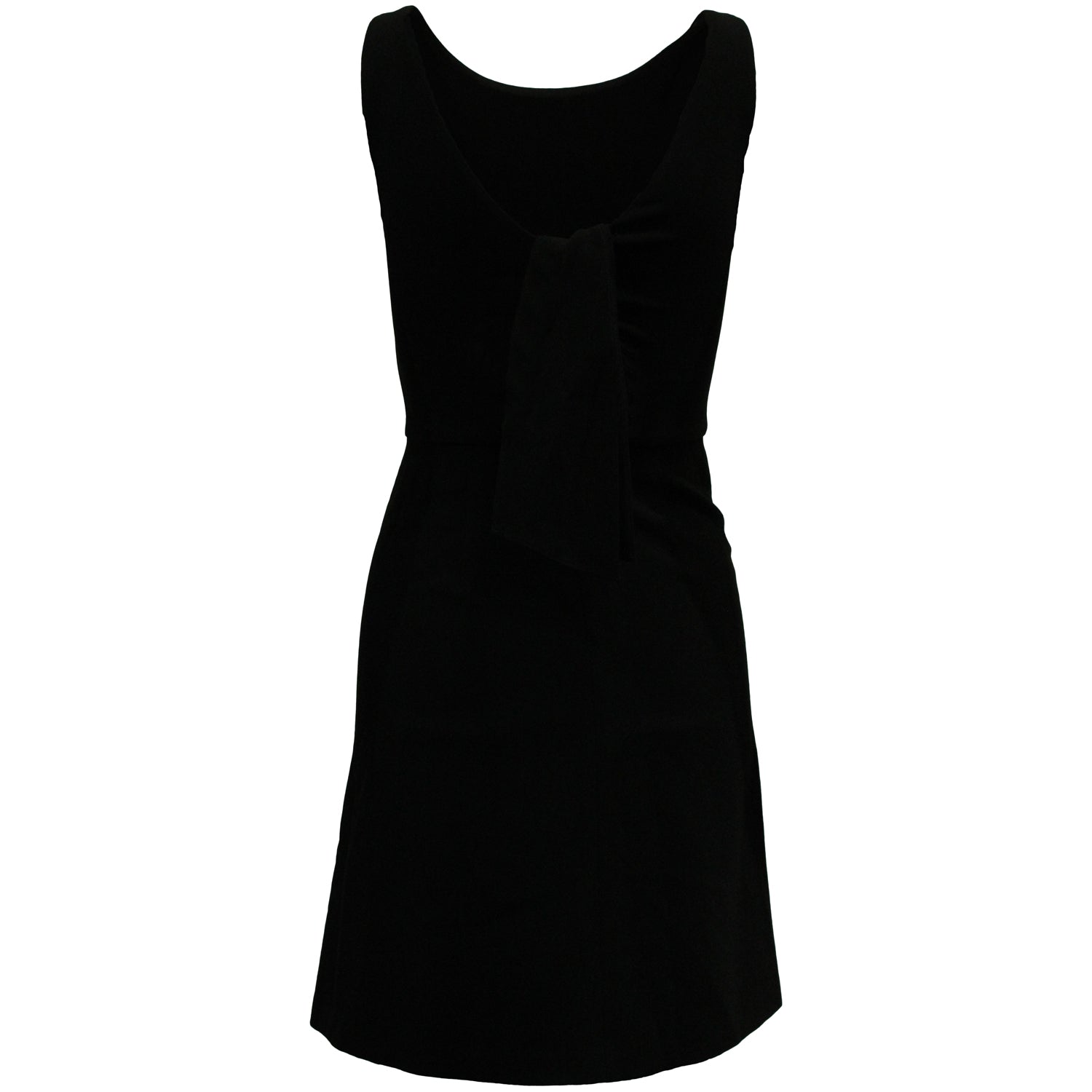 Vestido corto sin mangas color negro