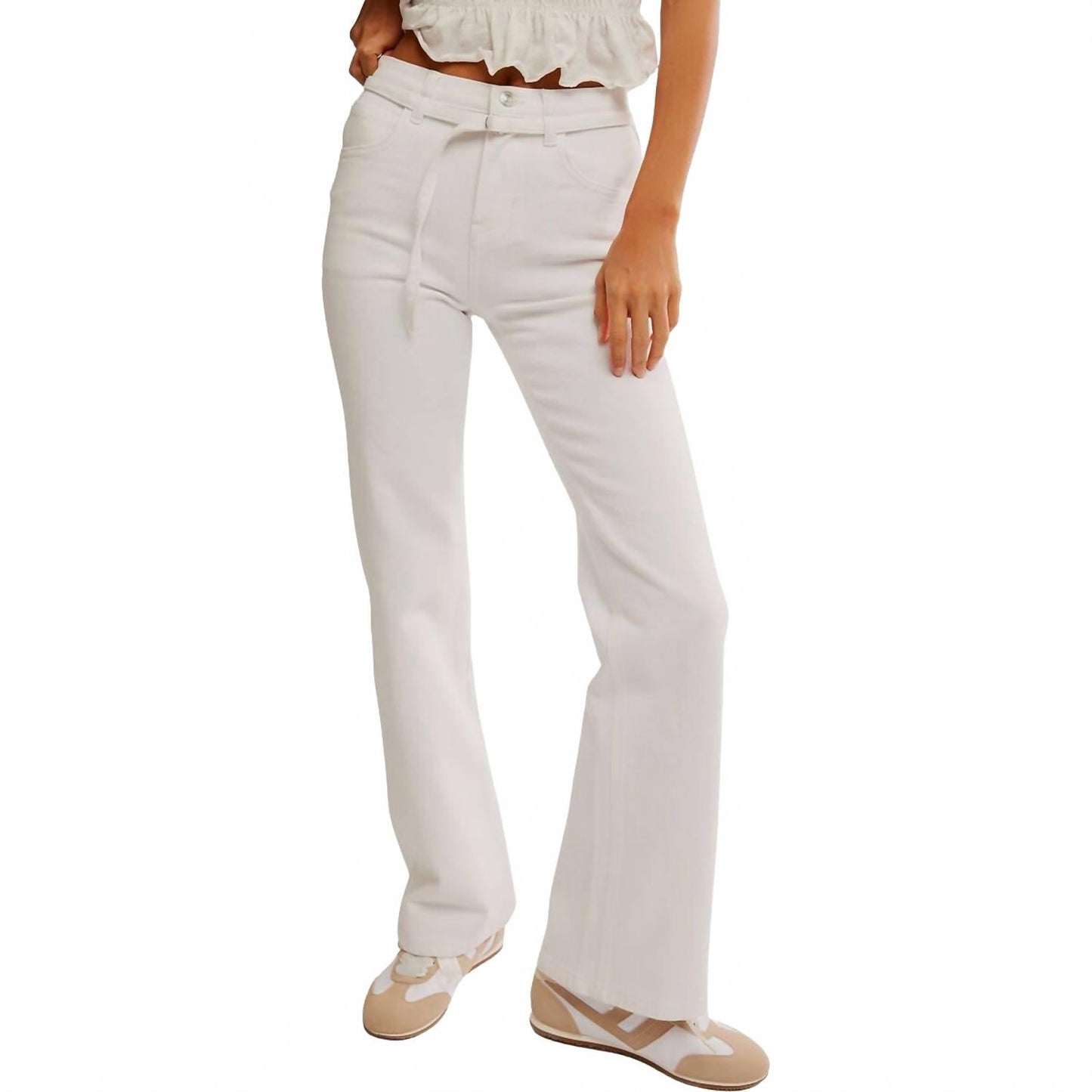 Jean color blanco