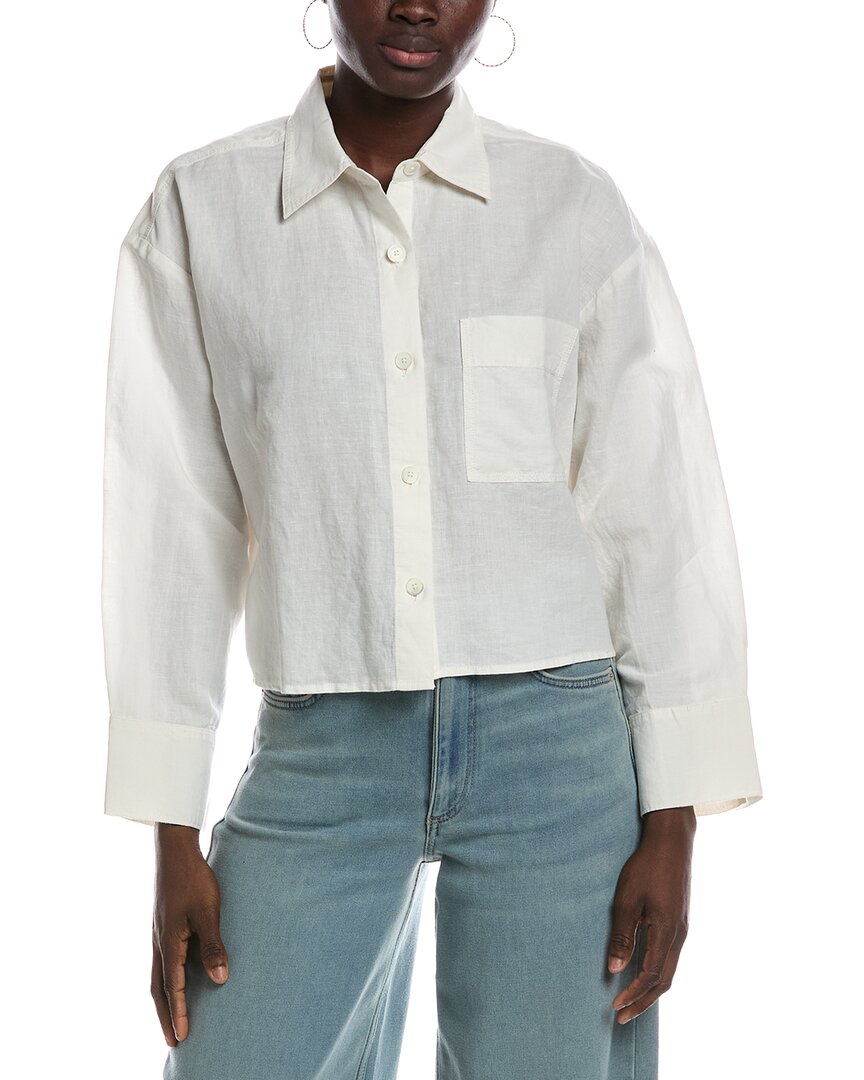 Camisa de mezcla de lino