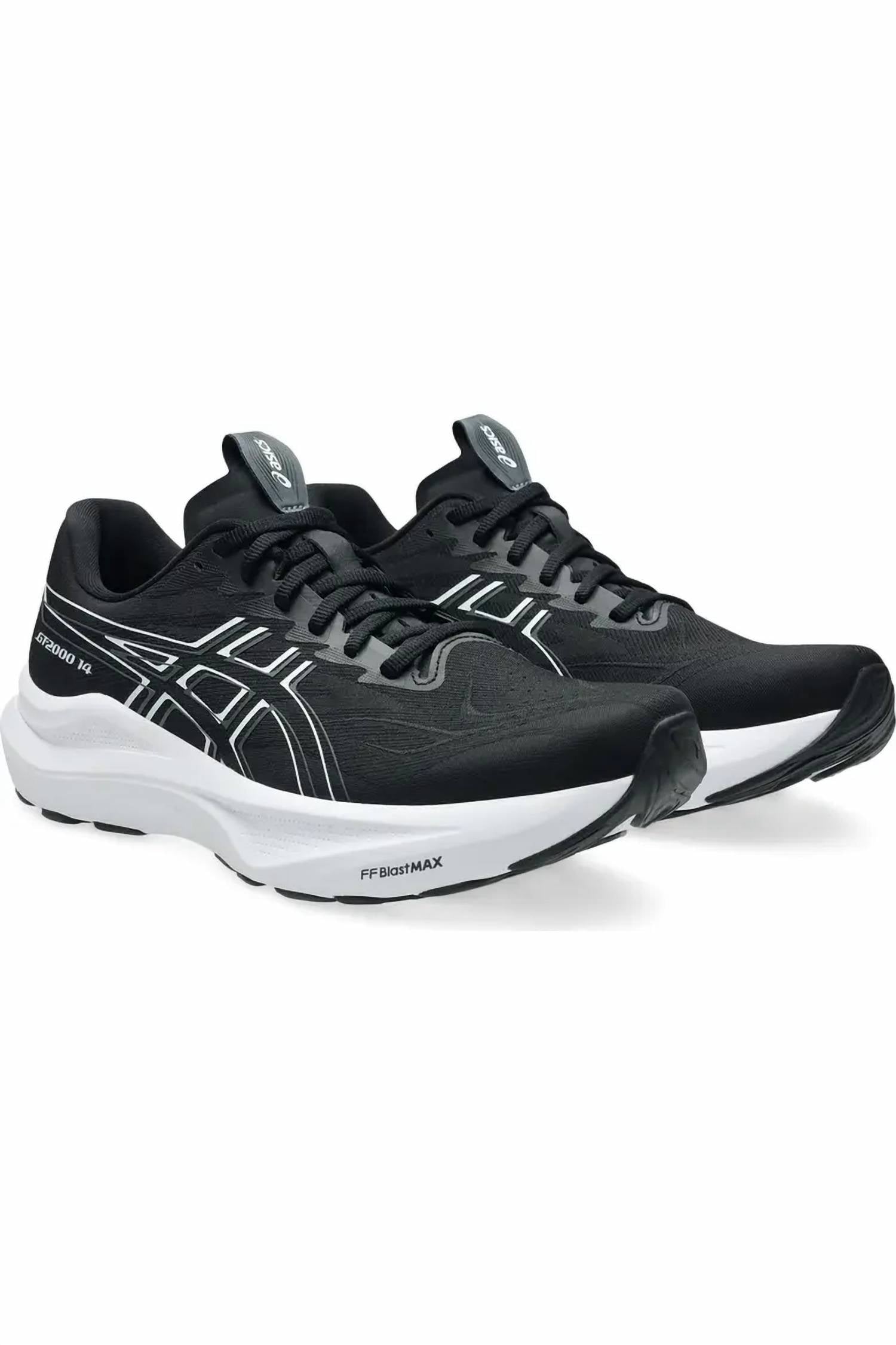 Tenis para correr de hombre color negro y blanco