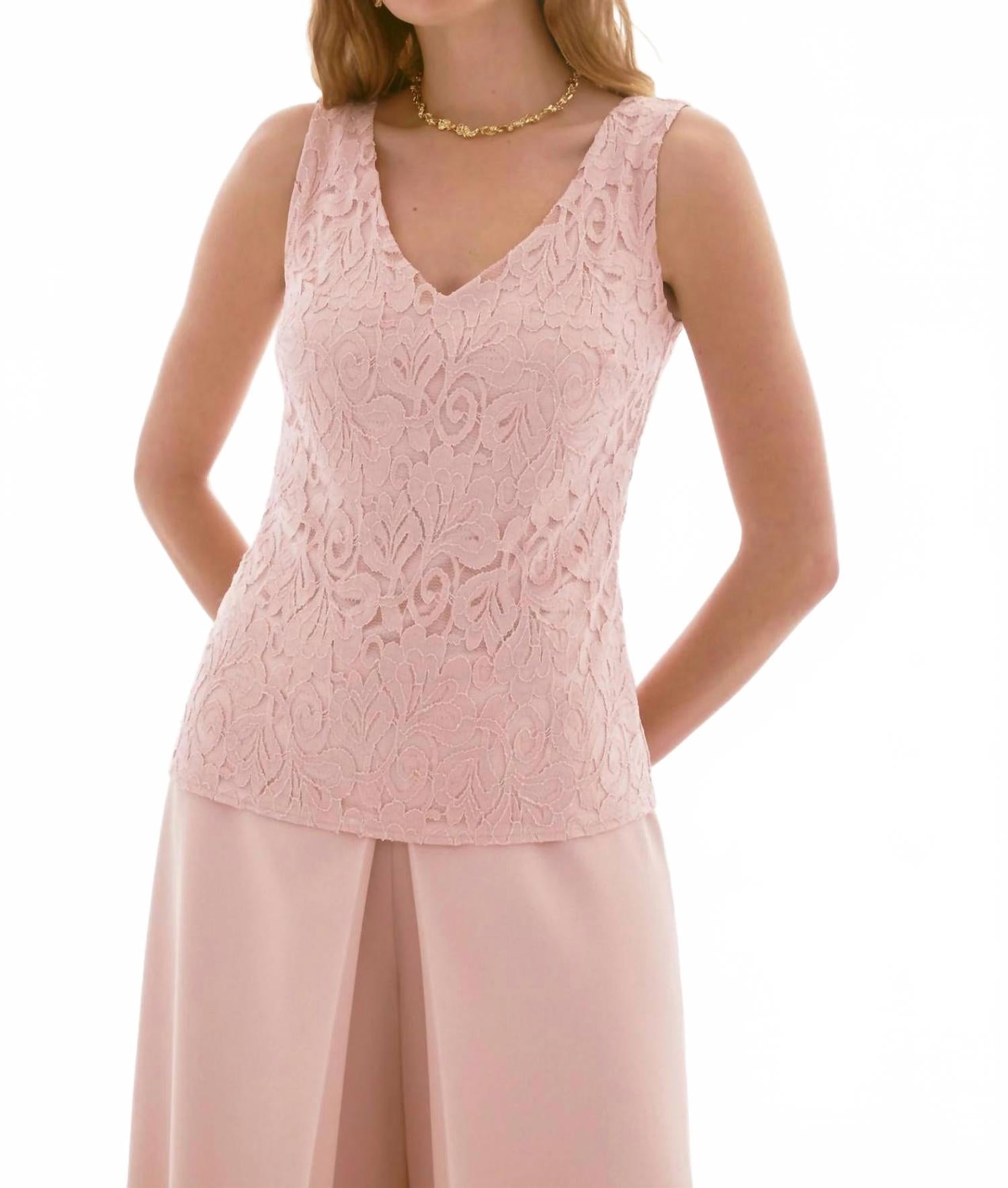 Camiseta sin mangas con cuello en V con estampado floral