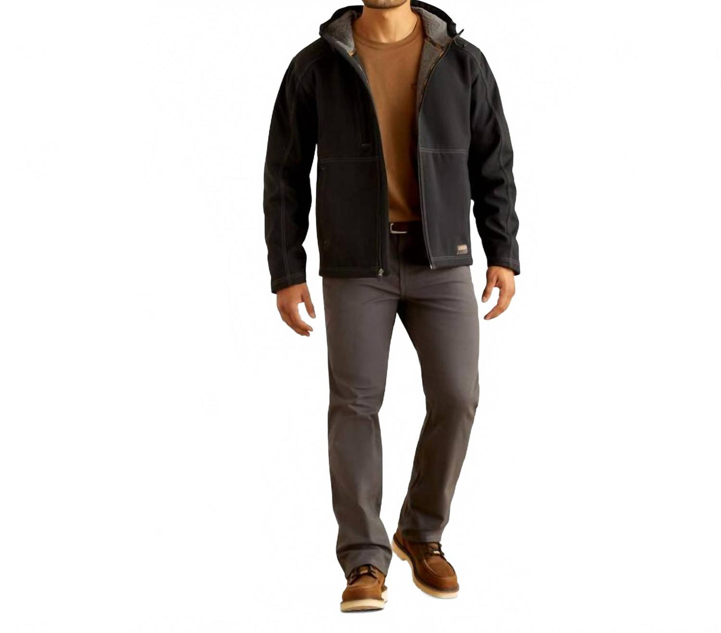 Sobrecamisa de lona color negro