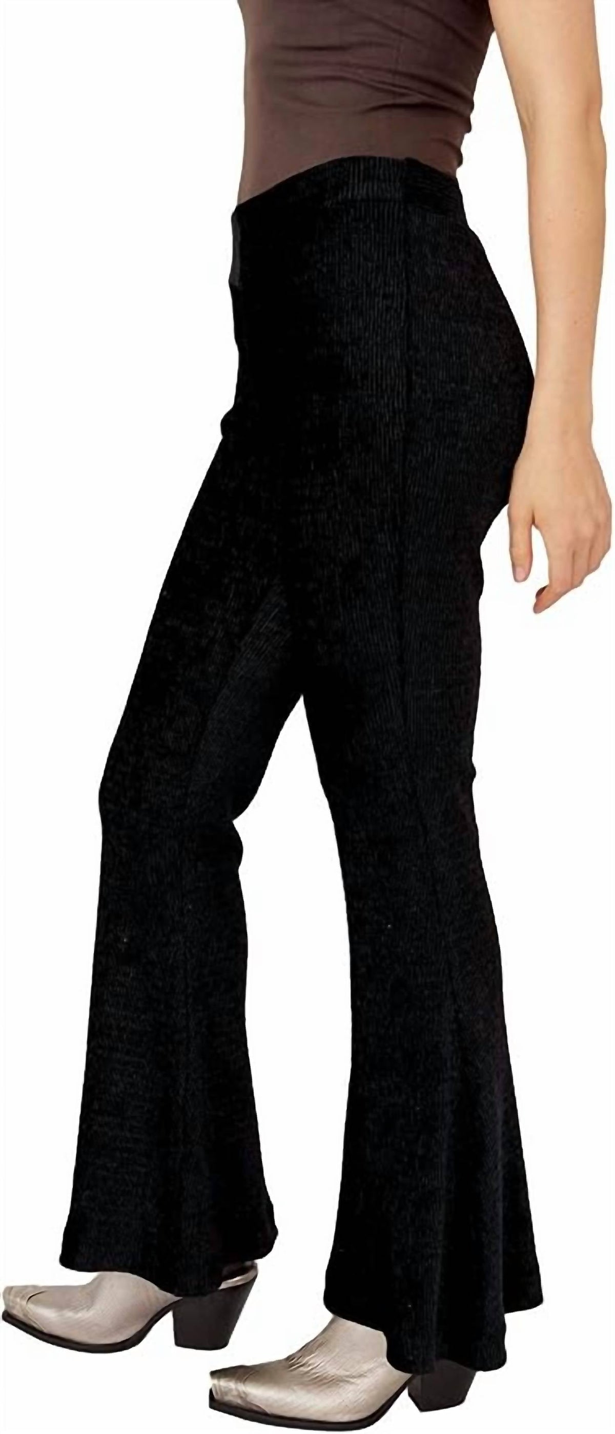 Pantalón de terciopelo color negro