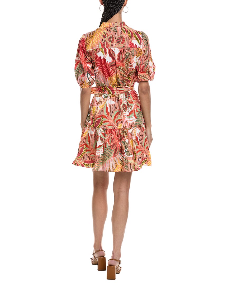 Vince Camuto Mini Vestido Estampado Manga Corta