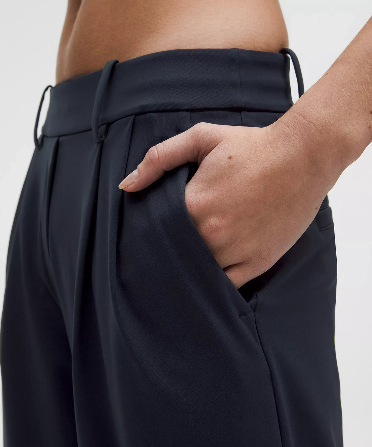 Pantalón de pierna ancha de tiro alto